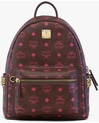 MCM - Stark Side Studs Backpack In Visetos - Lyst