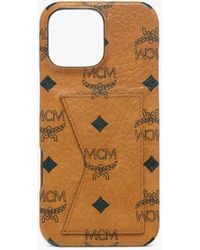 MCM - Iphone 16 Pro Max Case In Visetos - Lyst