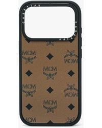 MCM Iphone 16 Pro Max Case In Visetos in Metallic for Men | Lyst