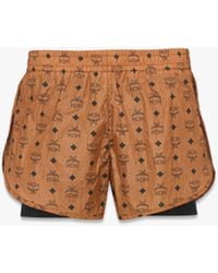 MCM - Monogram Print Shorts In Econyl - Lyst