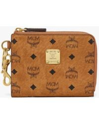 MCM - Aren Card Pouch In Visetos - Lyst