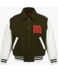 MCM - M Logo Varsity Jacket - Lyst