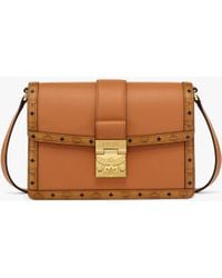 MCM - Tracy Shoulder Bag In Leather Visetos Mix - Lyst