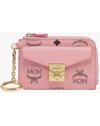 MCM - Tracy Zip Card Case In Visetos - Lyst