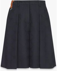 MCM - Lauretos Wool Jacquard Shorts - Lyst
