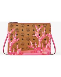 MCM - Aren Crossbody Pouch In Cubic Coral Visetos - Lyst