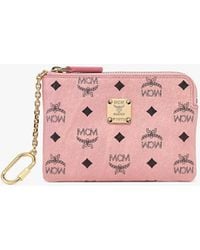 MCM - Aren Card Pouch In Visetos - Lyst