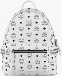 MCM - Stark Side Studs Backpack In Visetos - Lyst