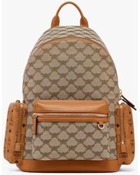 MCM - Stark Backpack In Lauretos Monogram Jacquard - Lyst