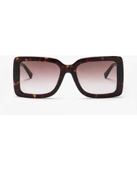 MCM 711s Rectangular Sunglasses - Brown
