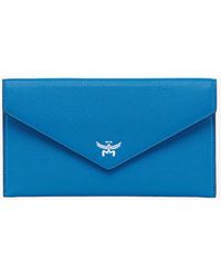 MCM - Himmel Continental Pouch In Embossed Leather - Lyst