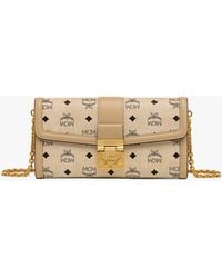 MCM - Tracy Chain Wallet In Visetos - Lyst