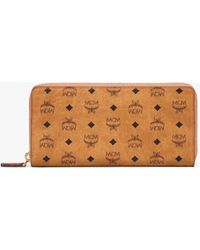 MCM - Aren Zip Around Wallet In Visetos - Lyst