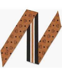MCM - Monogram Print Petite Silk Scarf - Lyst