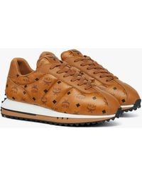 MCM - Diamante Sneakers In Quilted Monogram Leather - Lyst
