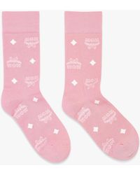 MCM - Monogram Knit Socks - Lyst