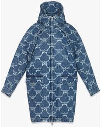 MCM - Lauretos Monogram 2-in-1 Denim Parka - Lyst