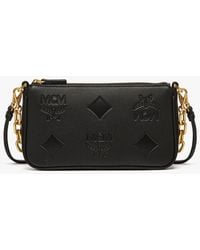 MCM - Aren Chain Crossbody In Maxi Monogram Leather - Lyst
