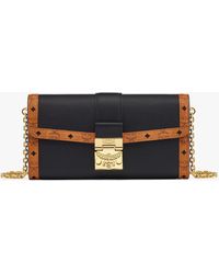 MCM - Tracy Chain Wallet In Leather Visetos Mix - Lyst