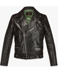 MCM - Otor Biker Jacket In Lamb Leather - Lyst