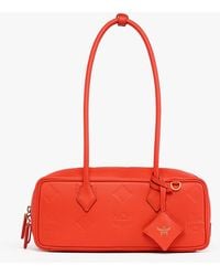 MCM - Aren East West Shoulder Bag In Maxi Monogram Leather - Lyst