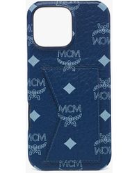 MCM - Iphone 16 Pro Max Case In Visetos - Lyst