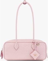 MCM - Aren East West Shoulder Bag In Maxi Monogram Leather - Lyst