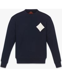 MCM - Logo Patch Bouclé Sweatshirt - Lyst
