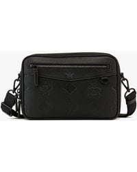 MCM - Diamond Camera Bag In Maxi Monogram Leather - Lyst