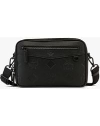 MCM - Diamond Camera Bag In Maxi Monogram Leather - Lyst