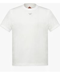MCM - Essential Logo Print T-shirt In Organic Cotton - Lyst