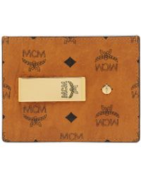 MCM - Money Clip Card Case In Visetos Original - Lyst