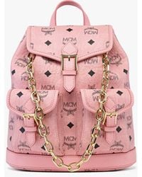 MCM - Aren Drawstring Backpack In Visetos - Lyst