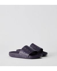MCM - Monogram Print Rubber Slides - Lyst