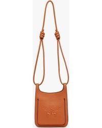 MCM - Himmel Hobo In Embossed Logo Leather - Lyst