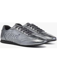MCM - Federlite Lo Sneakers In Laurel Metallic Leather - Lyst