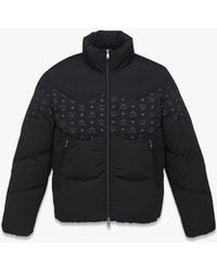 MCM - Monogram Print Puffer Jacket In Nylon - Lyst