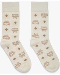 MCM - Monogram Knit Socks - Lyst