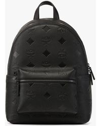 MCM - Stark Backpack In Maxi Monogram Leather - Lyst