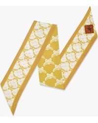 MCM - Lauretos Jacquard Petite Scarf In Organic Silk - Lyst