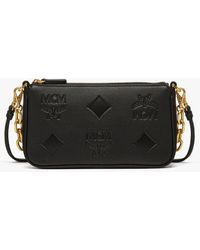 MCM - Aren Chain Crossbody In Maxi Monogram Leather - Lyst