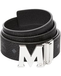 MCM - Claus M Visetos And Leather Reversible Belt - Lyst
