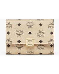MCM - Aren Trifold Wallet In Visetos - Lyst