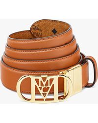 MCM - Mode Travia Reversible Belt 1" In Embossed Leather - Lyst
