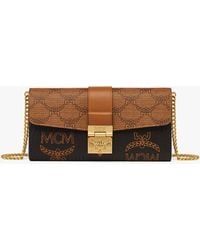 MCM - Tracy Chain Wallet In Monogram Mix - Lyst