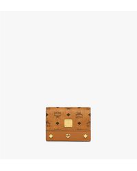 MCM - Pina Wallet In Studded Visetos - Lyst
