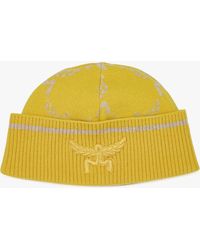 MCM - Lauretos Beanie In Wool And Recycled Cashmere - Lyst