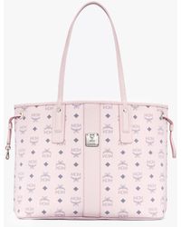 mcm bucket bolsa pink
