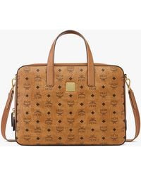MCM - Aren Tote In Visetos Leather Mix - Lyst