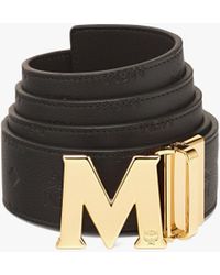 MCM - Claus M Reversible Belt 1.75" In Embossed Monogram Leather - Lyst